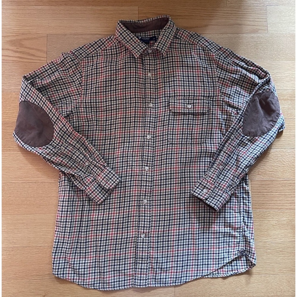 Daniel cremieux  plaid flannel button up size large